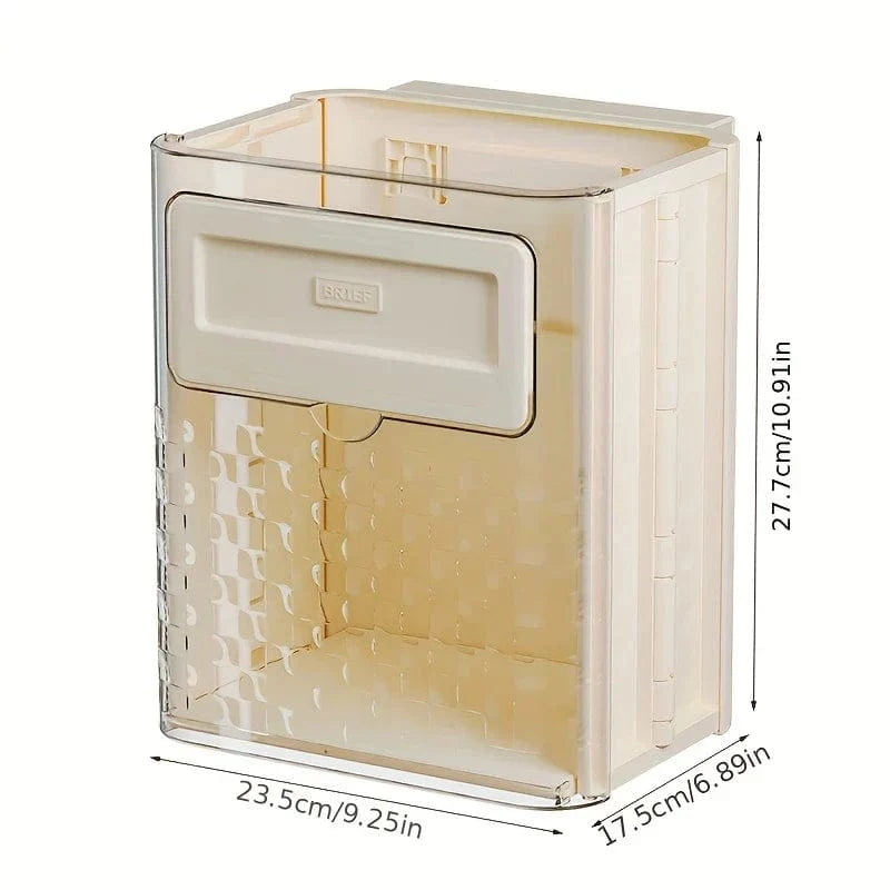 Foldable Wall Mounted Trash Can | Trash Can Bin For Kitchen And Bathroom Hanging Dustbins Foldable Wall Mounted Trash Can Zaavio.co®