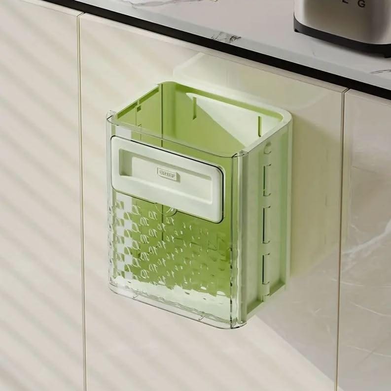 Foldable Wall Mounted Trash Can | Trash Can Bin For Kitchen And Bathroom Hanging Dustbins Foldable Wall Mounted Trash Can Zaavio.co®