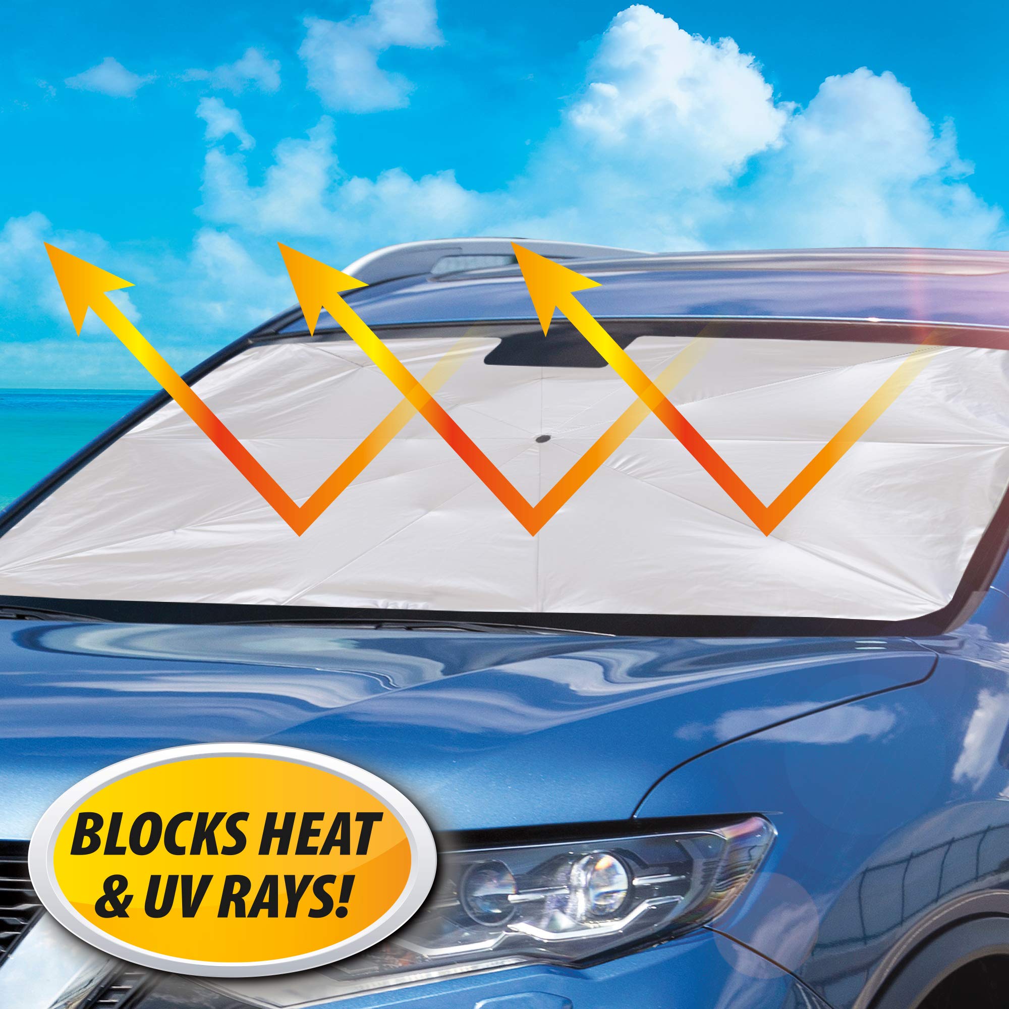 FrostyBlock™️ Windshield Car Umbrella | Car Accessories Sun Shade For Car Window Automobiles Window Curtains FrostyBlock™ Windshield Car Umbrella Zaavio.co®