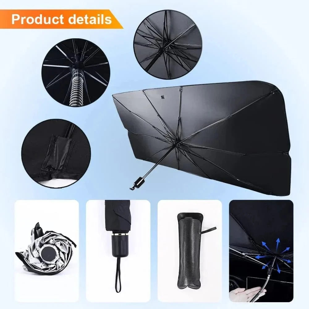 FrostyBlock™️ Windshield Car Umbrella | Car Accessories Sun Shade For Car Window Automobiles Window Curtains FrostyBlock™ Windshield Car Umbrella Zaavio.co®