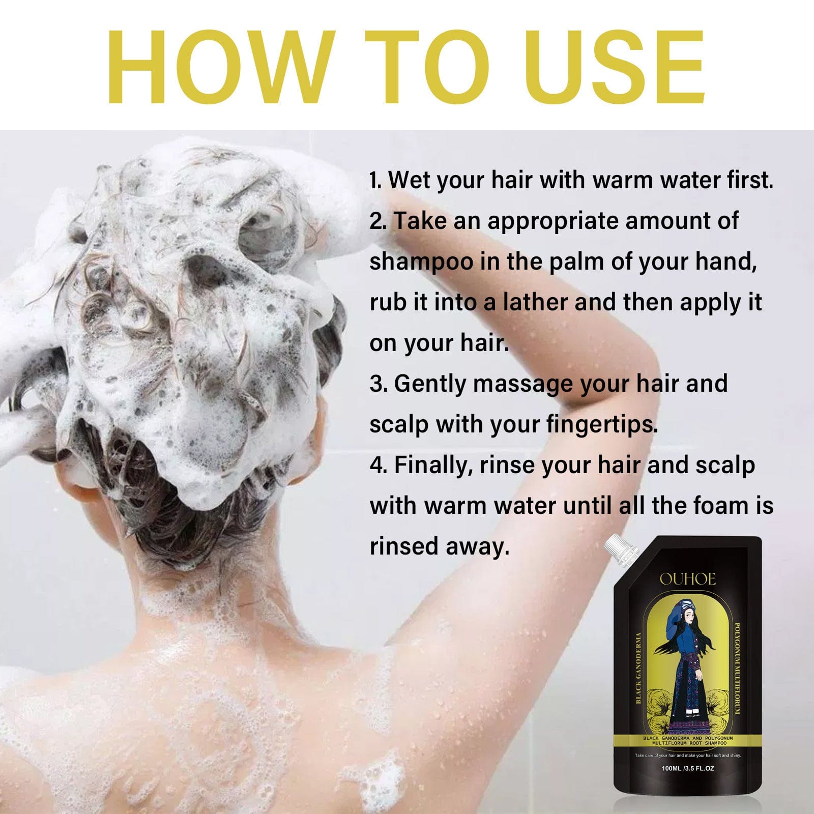 Ginger Anti-hair Loss Shampoo | Anti Hair Fall Shampoo Hair Growth Ginger Hairex Reduce Hair Loss Ginger Anti-Hair Loss Shampoo (Set of 3)