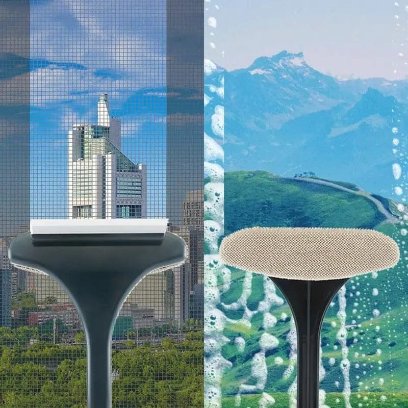 Glass Window Cleaning Brush Spray Washing Cleaner - Mesh Cleaner Brush Mesh Cleaner Brush