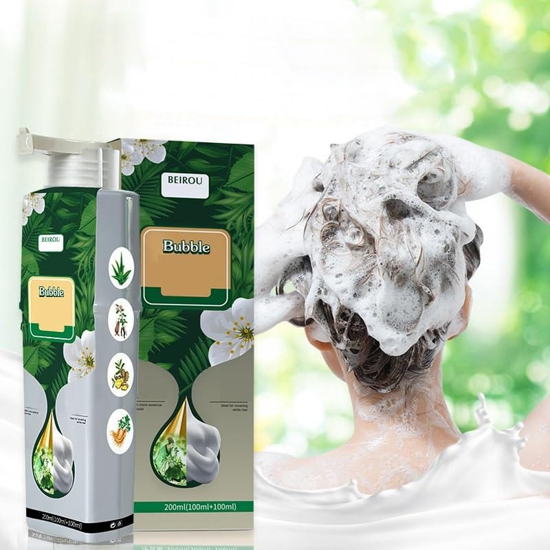 Hair Color Bubble Dye Shampoo | Hair Dye Coloring Grey Hair Color Products Hair Color Bubble Dye Shampoo (Set of 2)