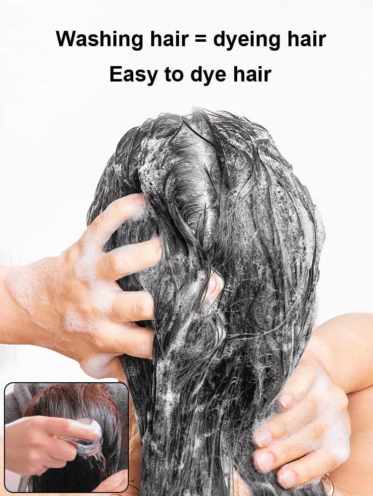 Hair Color Bubble Dye Shampoo | Hair Dye Coloring Grey Hair Color Products Hair Color Bubble Dye Shampoo (Set of 2)