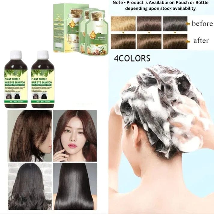 Hair Coloring Dye Shampoo Hair Color Natural Dye Herbal Coloring - ColourNourish™️ (Pack of 2) Pack of 2 ColorNourish™️ Natural Plant Hair Dye (BUY 1 GET 1 FREE) Zaavio®