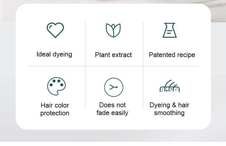 Hair Colour Mild Shampoo Hair Dye Conditioner 3 in 1 Black Hair Dye Shampoo 3 In 1 Black Hair Dye Shampoo (Set of 2)