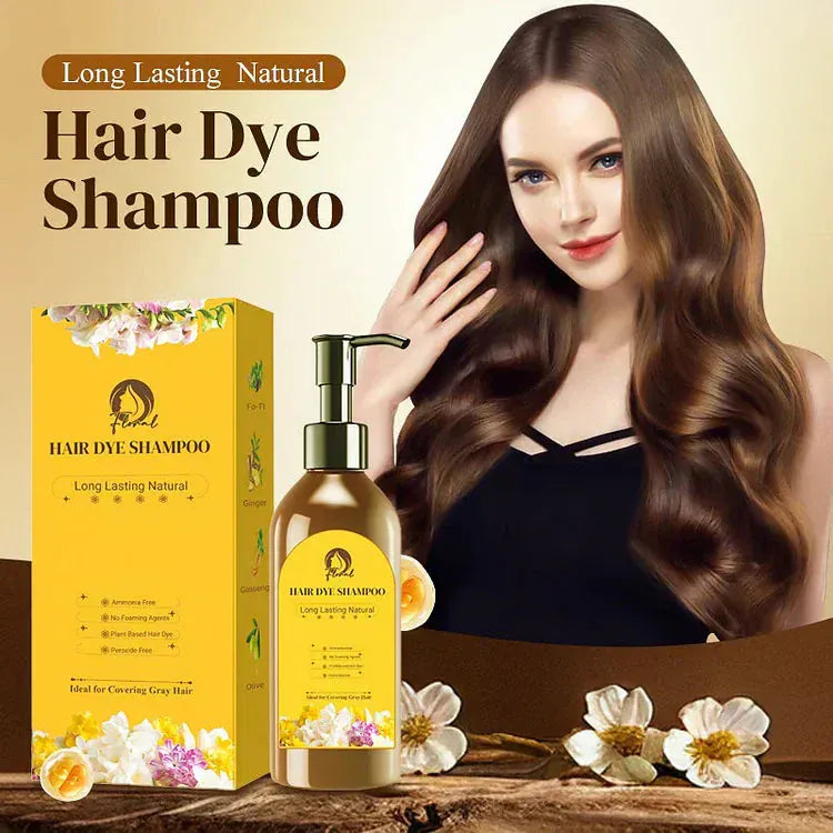 Hair Dye Long Hair Shampoo Natural Organic Dye (Pack of 2) Long Lasting Natural Hair Dye Shampoo Buy 1 Get 1 Free
