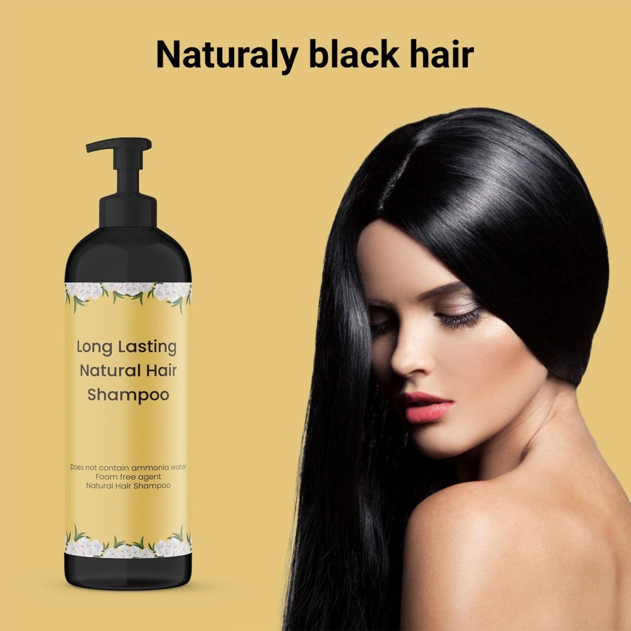 Hair Dye Long Hair Shampoo Natural Organic Dye (Pack of 2) Long Lasting Natural Hair Dye Shampoo (Pack of 2) Zaavio.co®