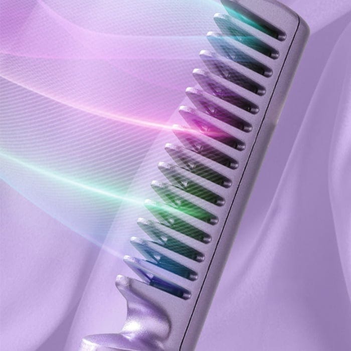 Hair Straightener Brush Comb Straightining Brush With Comb Portable Mini Hot Hair Brush