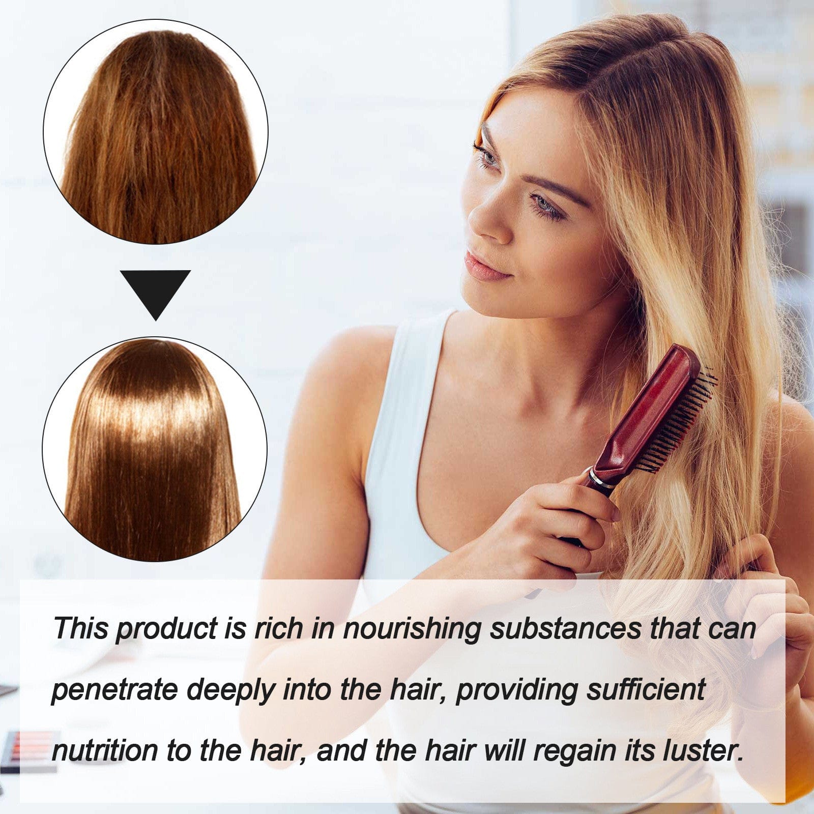 Hair Straightening Cream | Smoothing Hair Cream Hairstyles Product Hair Straightener Cream with Protein (Set of 2)