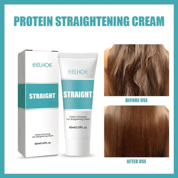 Hair Straightening Cream | Smoothing Hair Cream Hairstyles Product Hair Straightener Cream with Protein (Set of 2)