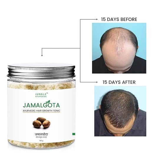 HairHeroxy™ (Pack of 2) | Hair Care Fall Treatment Ayurvedic Hairline Products Hairheroxy™ Jamalgota Ayurvedic Hair Growth Powder (Pack of 2) Zaavio.co®