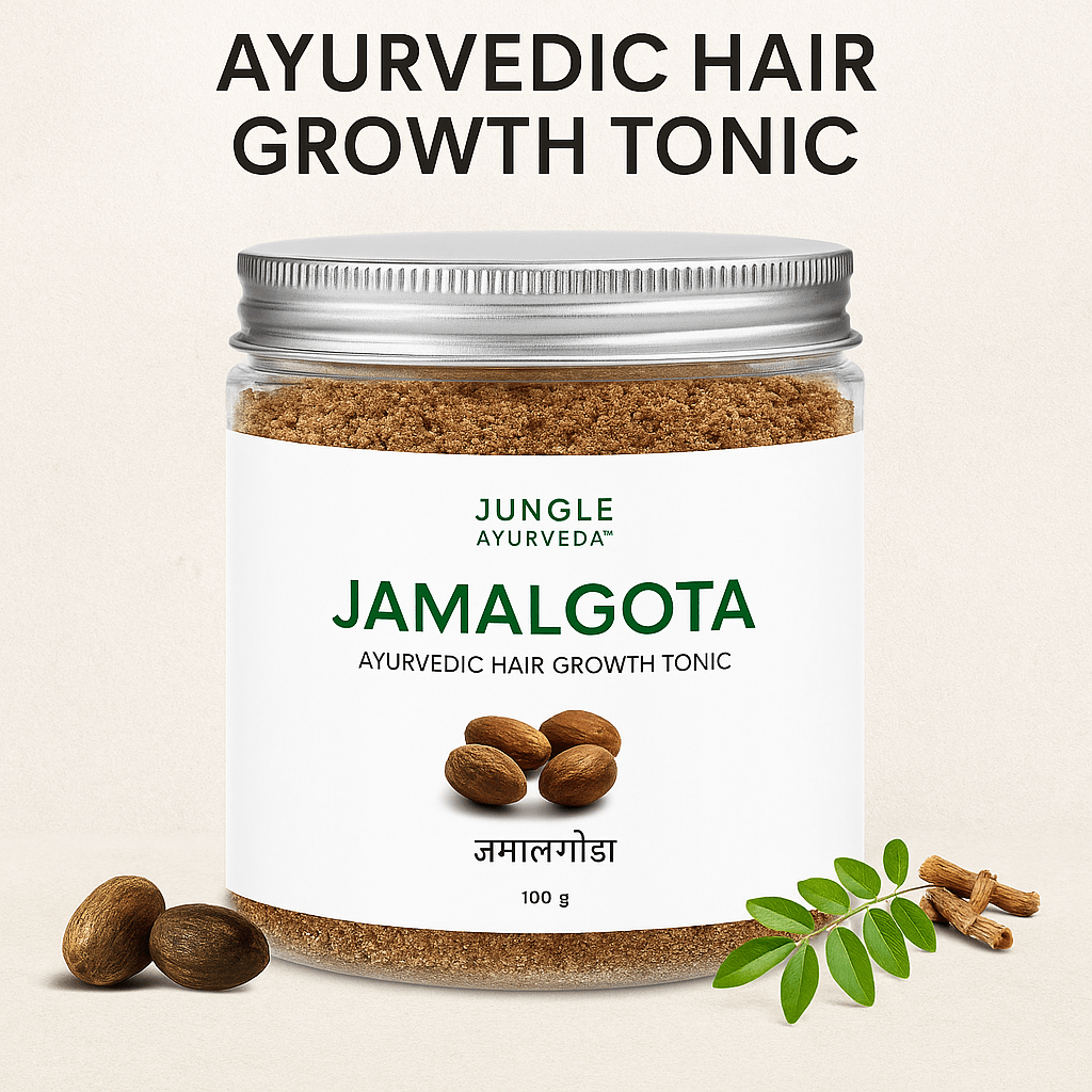 HairHeroxy™ (Pack of 2) | Hair Care Fall Treatment Ayurvedic Hairline Products Hairheroxy™ Jamalgota Ayurvedic Hair Growth Powder (Pack of 2) Zaavio.co®
