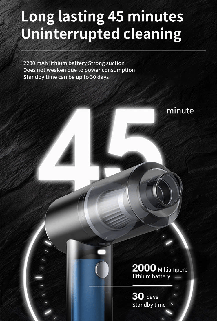Handheld Vacuum Cleaner for Home and Car Cordless Portable - Vacuumly™ Vacuumly™ Zaavio®