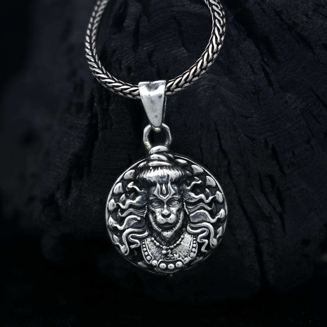 Hanuman Pendant™ Free Size Hanuman Pendant with Silver Chain