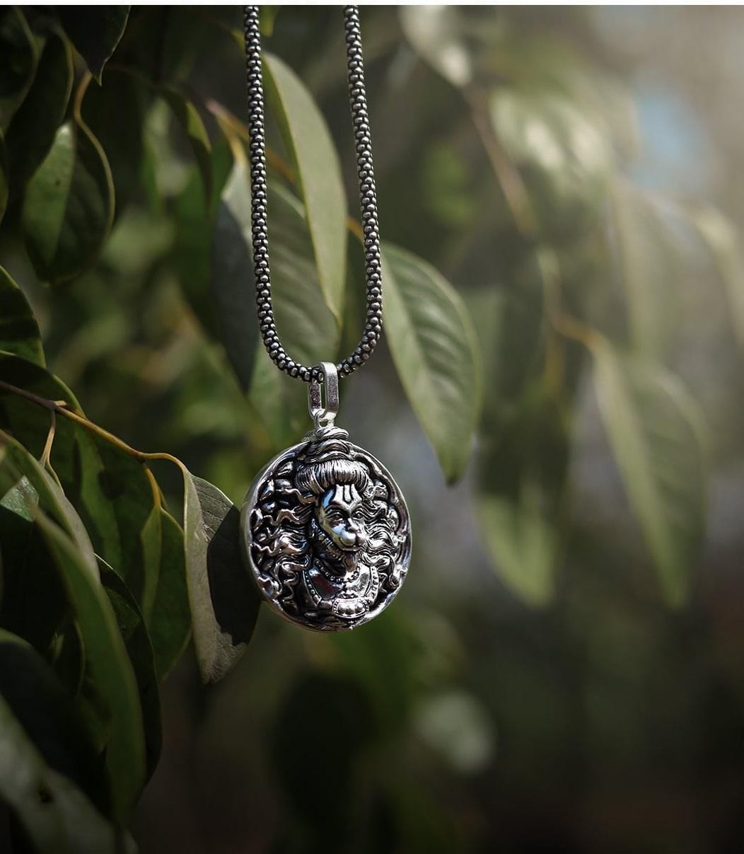 Hanuman Pendant™ Free Size Hanuman Pendant with Silver Chain