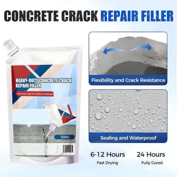 Heavy-Duty Concrete Crack Repair Adhesive | Repair Saeling Filling Cracks Heavy-Duty Concrete Crack Repair Adhesive