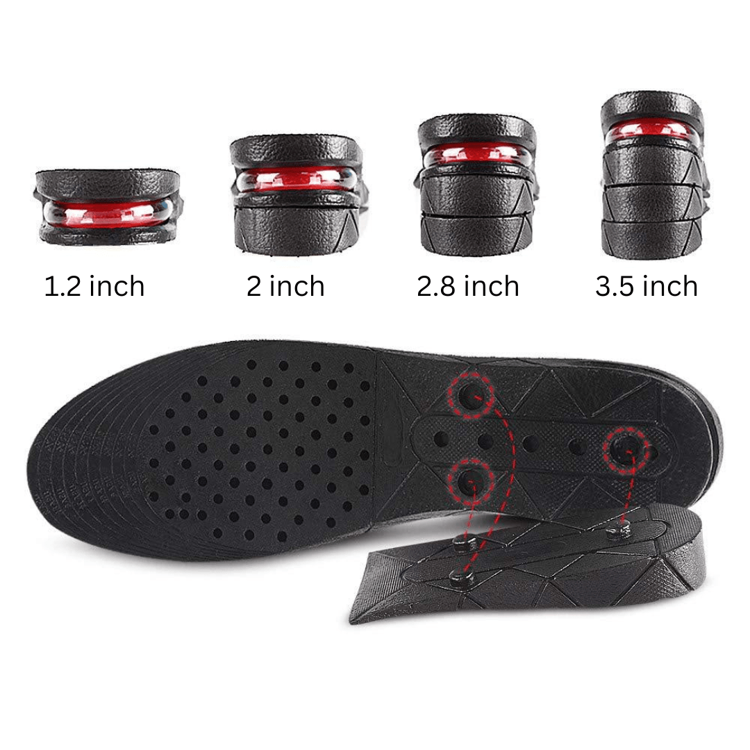 Height Enhancing Shoe Insoles | Innersoles Height Enhancing Sole Increase Height Insole Height Enhancing Shoe Insoles (4 Layer Insoles)