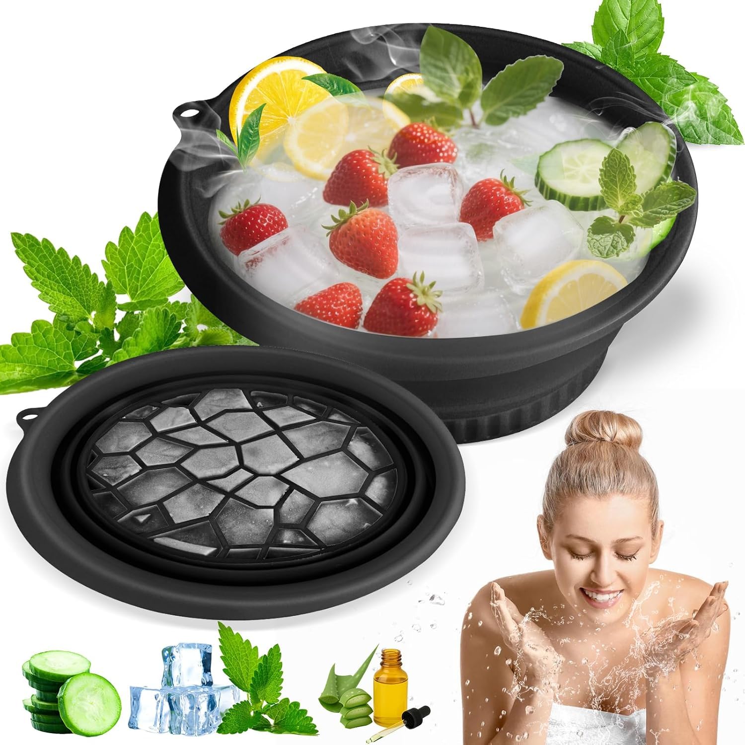 Ice Facial Bowl | Skin Care Poducts Facial Pores Ice Bowl For Skin Glow Pool & Spa Ice Facial Bowl