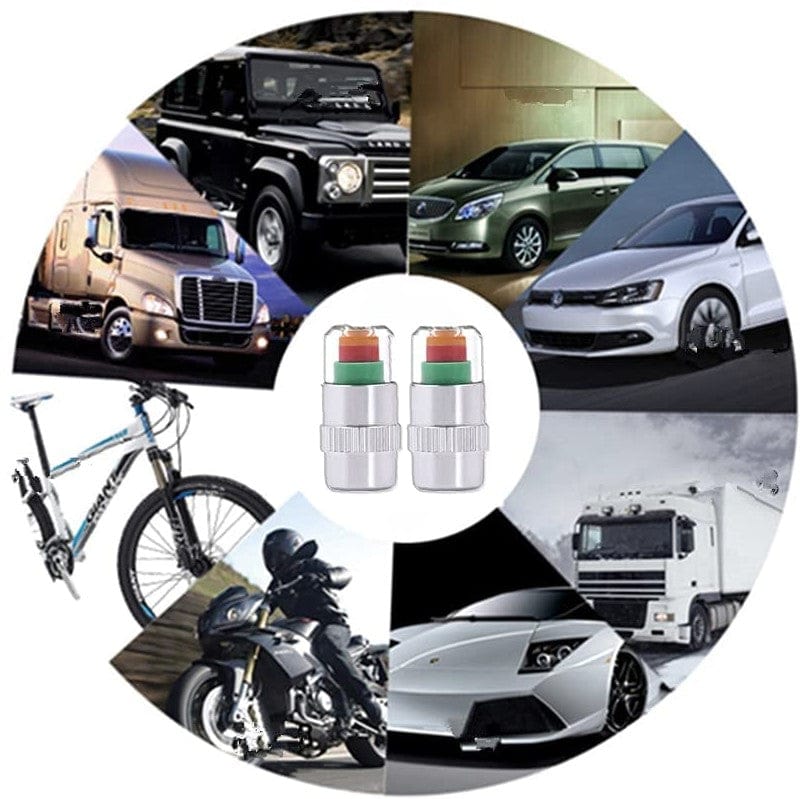 Inflated Tire Pressure Sensor Check Car Tires Air Pressure - Tpms Indicator Caps Tpms System