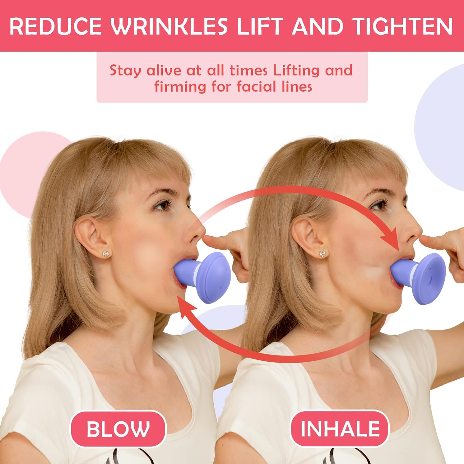 Jaw Exerciser Facial Exercises Facial Massage Equipment Jaw Line Tool - Jaw Exerciser (Set of 2) Jaw Exerciser (Set of 2)