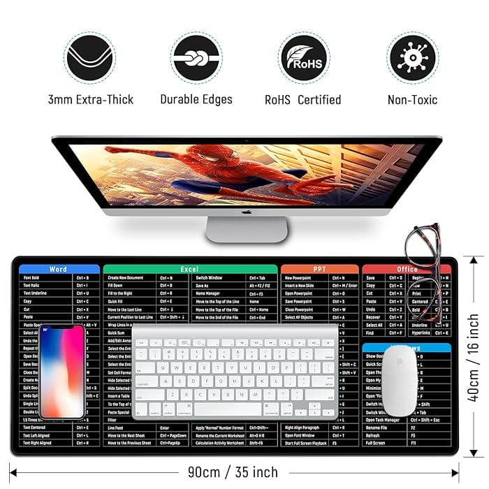 Keyboard Shortcut Keys Mouse pads Keyboard Key Gaming Pad - TypeGrip™️ TypeGrip™️ Zaavio®