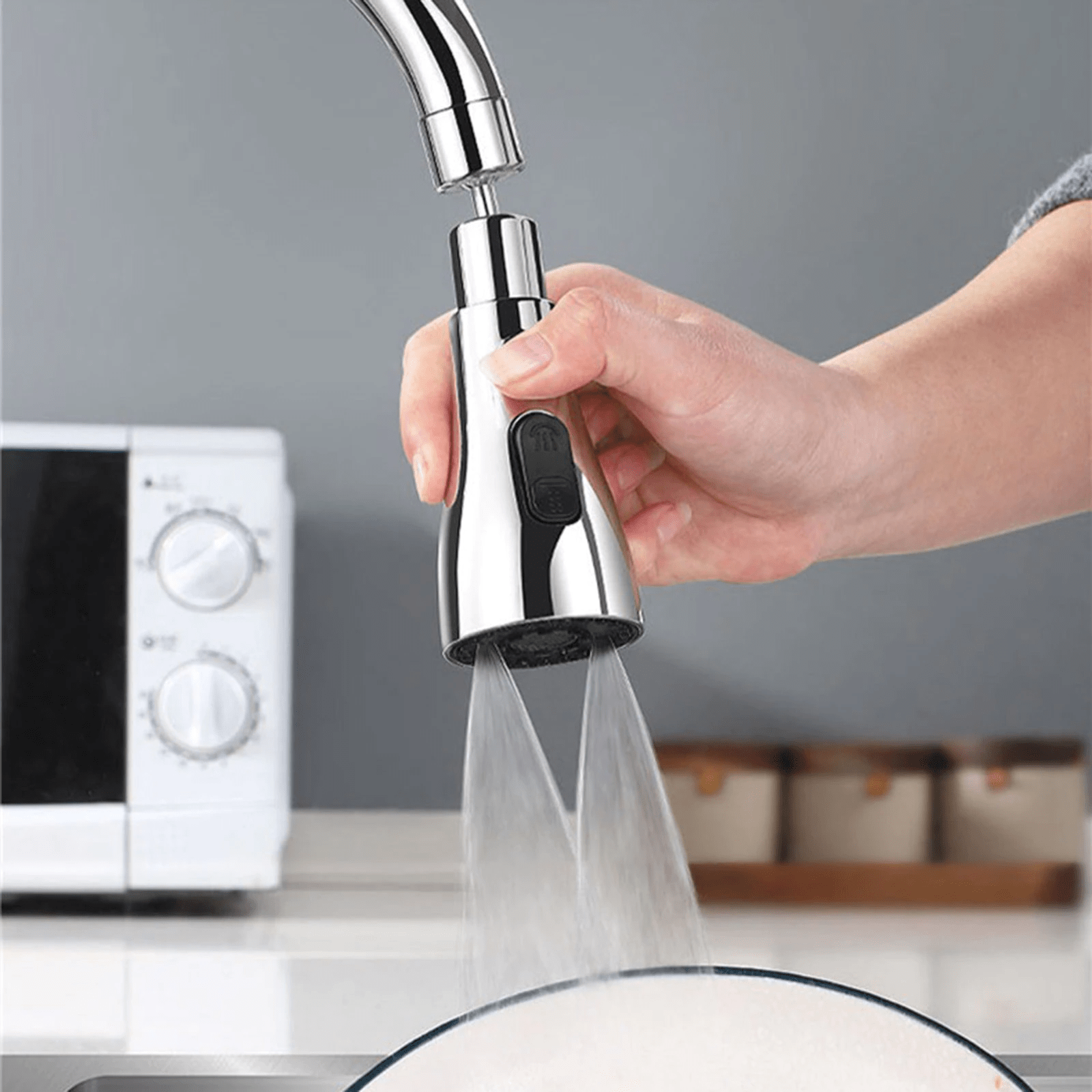 Kitchen Accessories Sink Tap Water Aerator Faucet Tap Purifier - 3 Modes Water Faucet Sprayer Faucezy™️ 3 Modes Water Sprayer Zaavio®