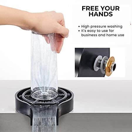 Kitchen Sink Tap Faucet Washer Taps Glass Water Rinser Large Kitchen Taphole Sink Rinser ABS Bar Washer
