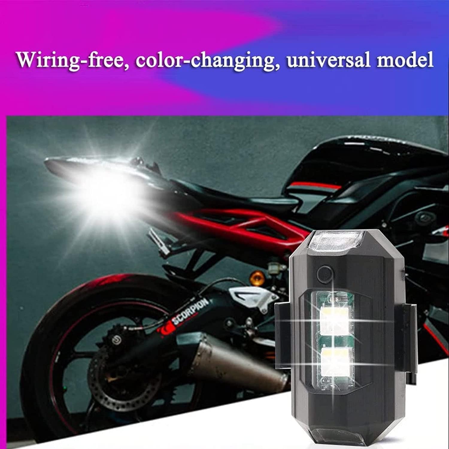 Led Light Bike Night Usb Light Outdoor Car Light Signal Helmet Light - Helmet Exterior Night Signal Light With USB(Set Of 2) Exterior Night Signal Light With USB (Set Of 2)