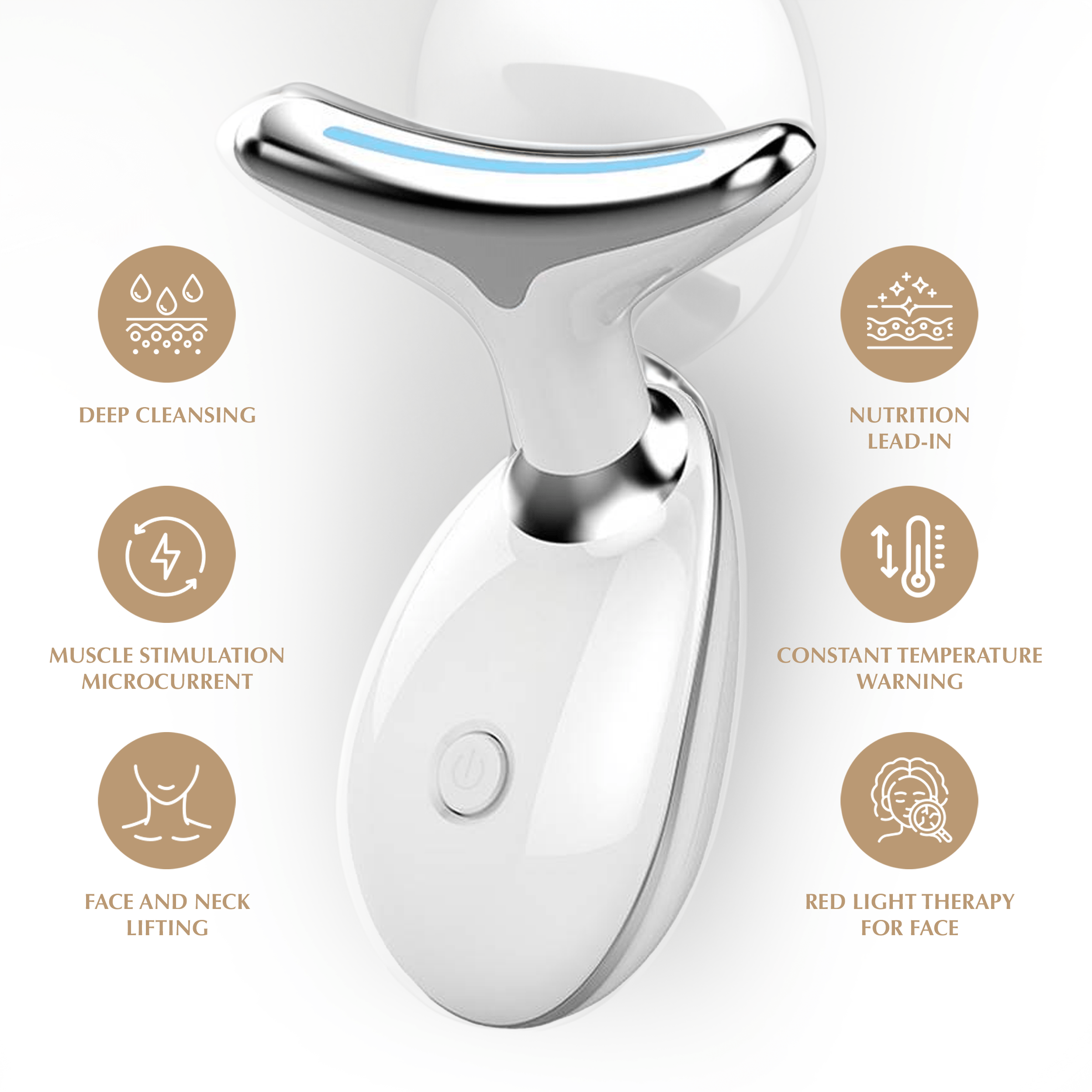 Lift Face Double Chin Removal Facial Machine Wrinkle Removal Face Wrinkle and Neck Massager Zaavio®
