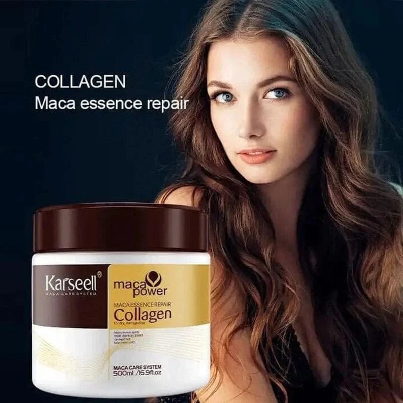 Maca Power Collagen Hair Mask (Set of 2) | Hair Mask Hairstyle Care Frizzy Hair Treatment Dry Hair Mask Maca Power Collagen Hair Mask (Set of 2)