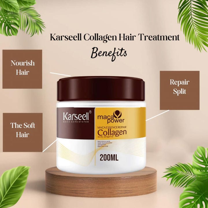 Maca Power Collagen Hair Mask (Set of 2) | Hair Mask Hairstyle Care Frizzy Hair Treatment Dry Hair Mask Maca Power Collagen Hair Mask (Set of 2)