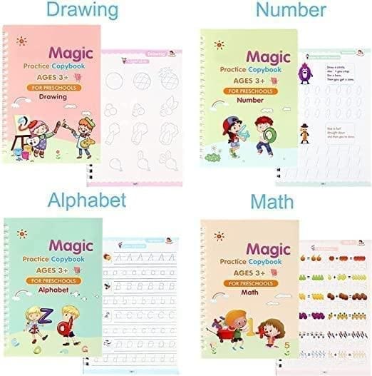 Magic Practice Copybook (Buy 1 Book Get 3 BOOKS,1 PEN,1 GRIP,10 REFILL FREE) Magic Practice Copybook (Buy 1 Book Get 3 BOOKS,1 PEN,1 GRIP,10 REFILL FREE)