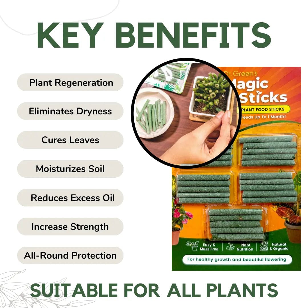 Magic Sticks - (Pack of 2 - 25 Sticks) | Plant Fertilizer Grow Plants Natural And Organic Fertilizer For Plants Magic Sticks - (Pack of 2 - 25 Sticks) Zaavio®
