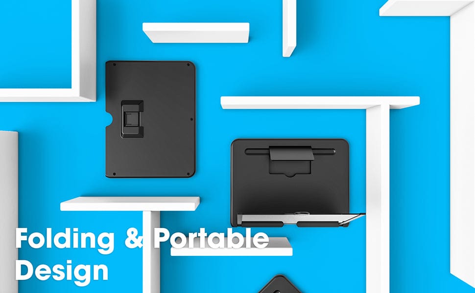 Folding portable design of the Magnifone screen enlarger
