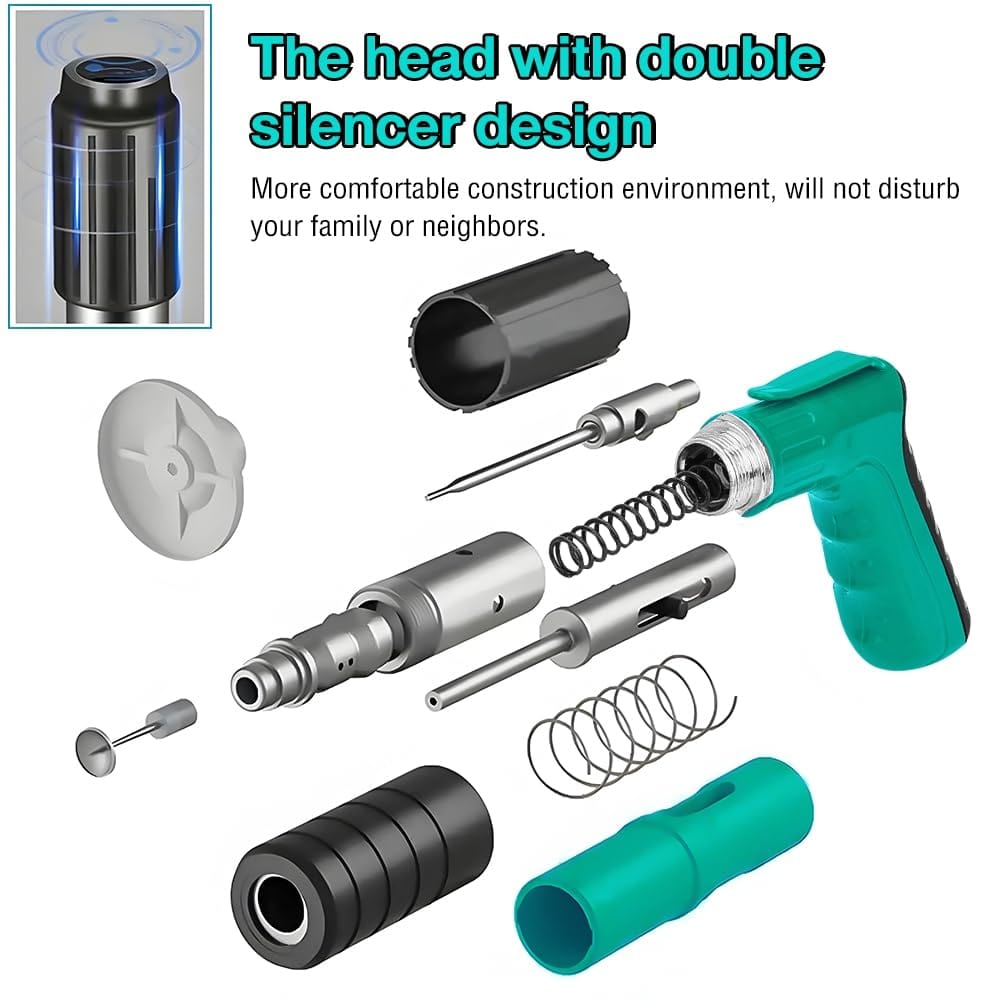 Manual Steel Nail Drilling Tool | Nail Gun Staple Electrical Cordless Pneumatic Stable Gun For Wood All in 1 Gunvoxy™️Manual Steel Nail Drilling Tool Zaavio®