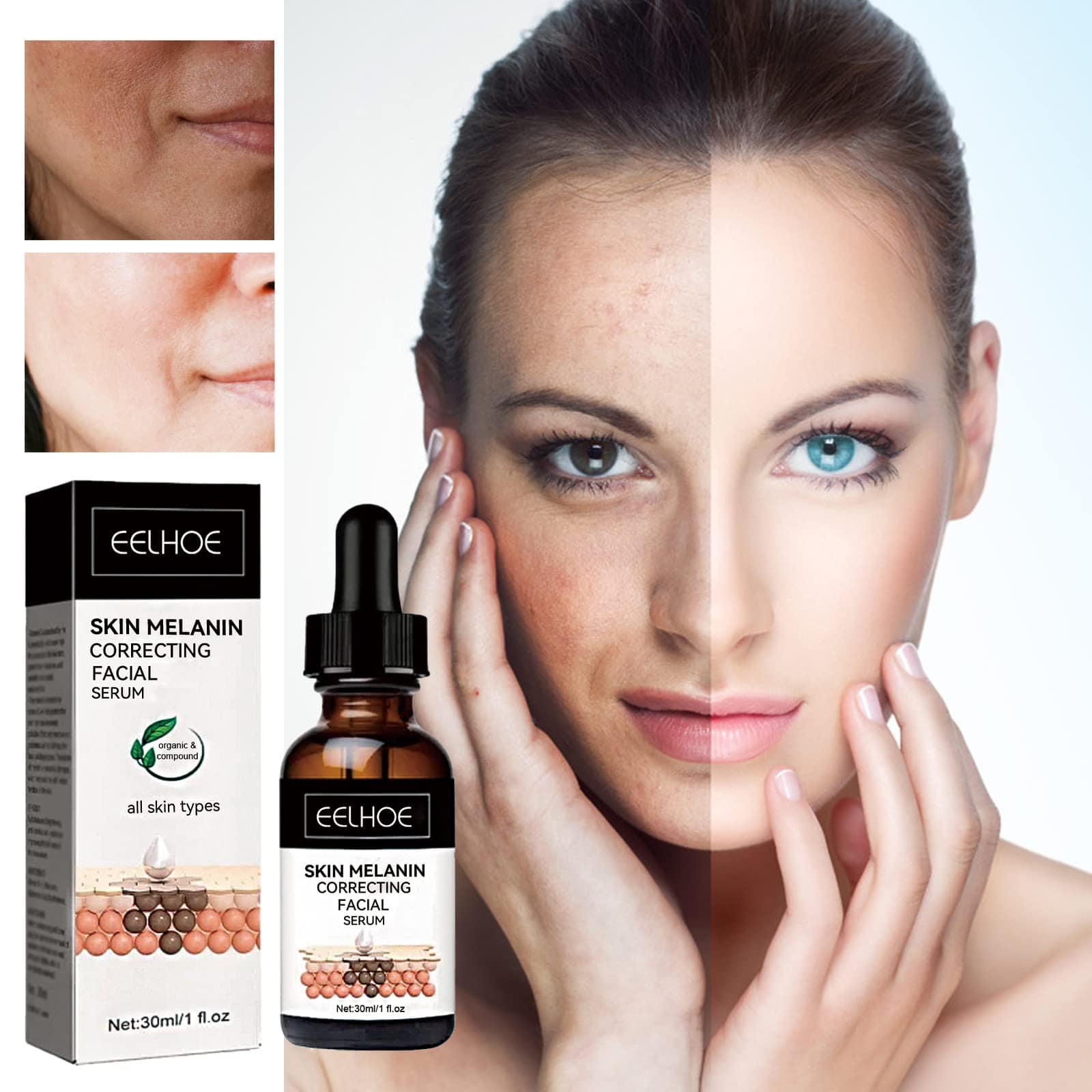 Melanin Corrector Serum (Set of 2) | Vitamin c serum Face Masks Skin Care Products Facial Oil Melanin Corrector Serum (Set of 2)