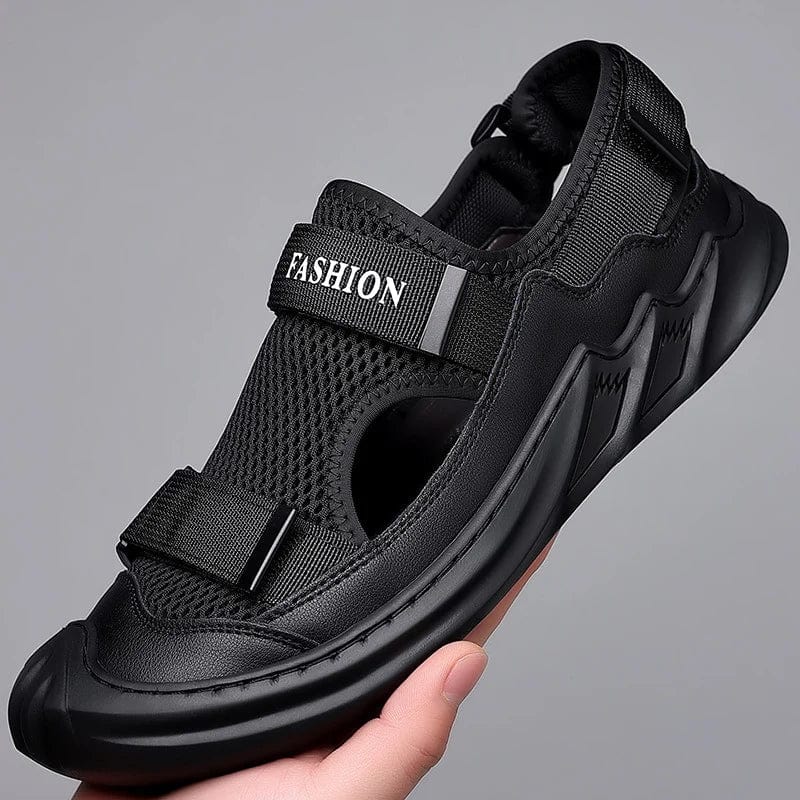 Men's Buckled Knitted Orthopaedic Sandals | Shoes For Men Walking mens Footwear Trendy Summer Shoe Men's Buckled Knitted Orthopaedic Sandals