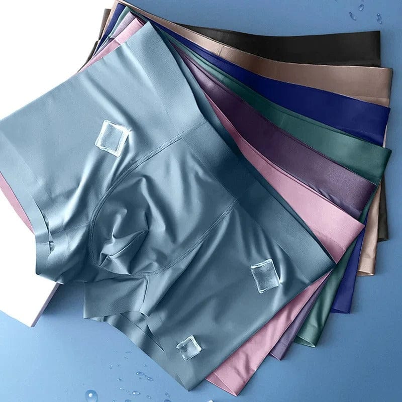 Men's Icy Silk Underwear (set of 3) Boxers | Men's Underwear Trunks Inner Wear Underclothes Boxer Briefs Men's Icy Silk Underwear (set of 3)