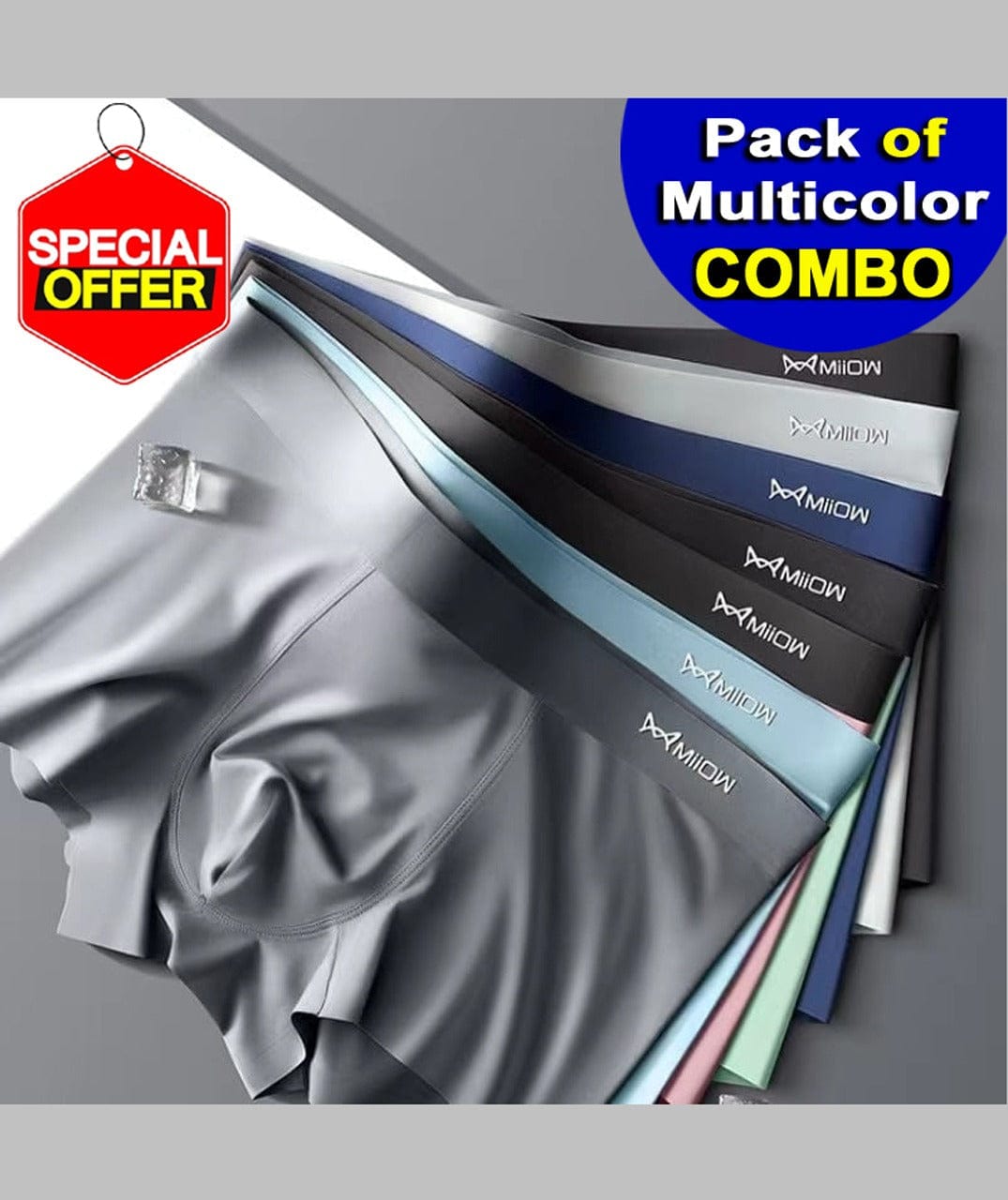 Men's Icy Silk Underwear (set of 3) Boxers | Men's Underwear Trunks Inner Wear Underclothes Boxer Briefs Men's Icy Silk Underwear (set of 3)