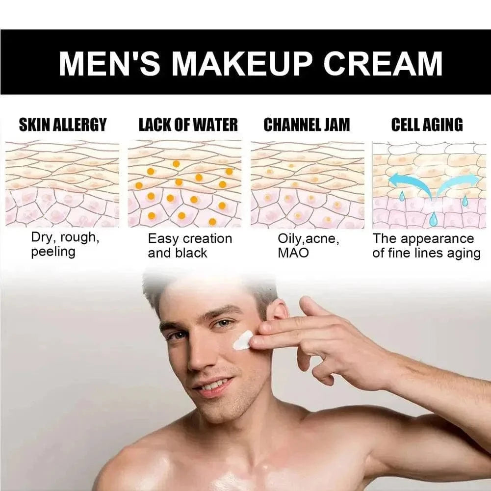 Men's Nude Makeup Cream | Nude Makeup Products Cream Skin Tone Moisturizer Men's Nude Makeup Cream