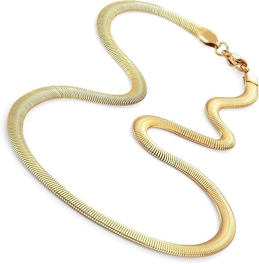 Men's Snake Chain | Mens Gold Chin Snake Choker For Men Jewellery Men's Snake Chain