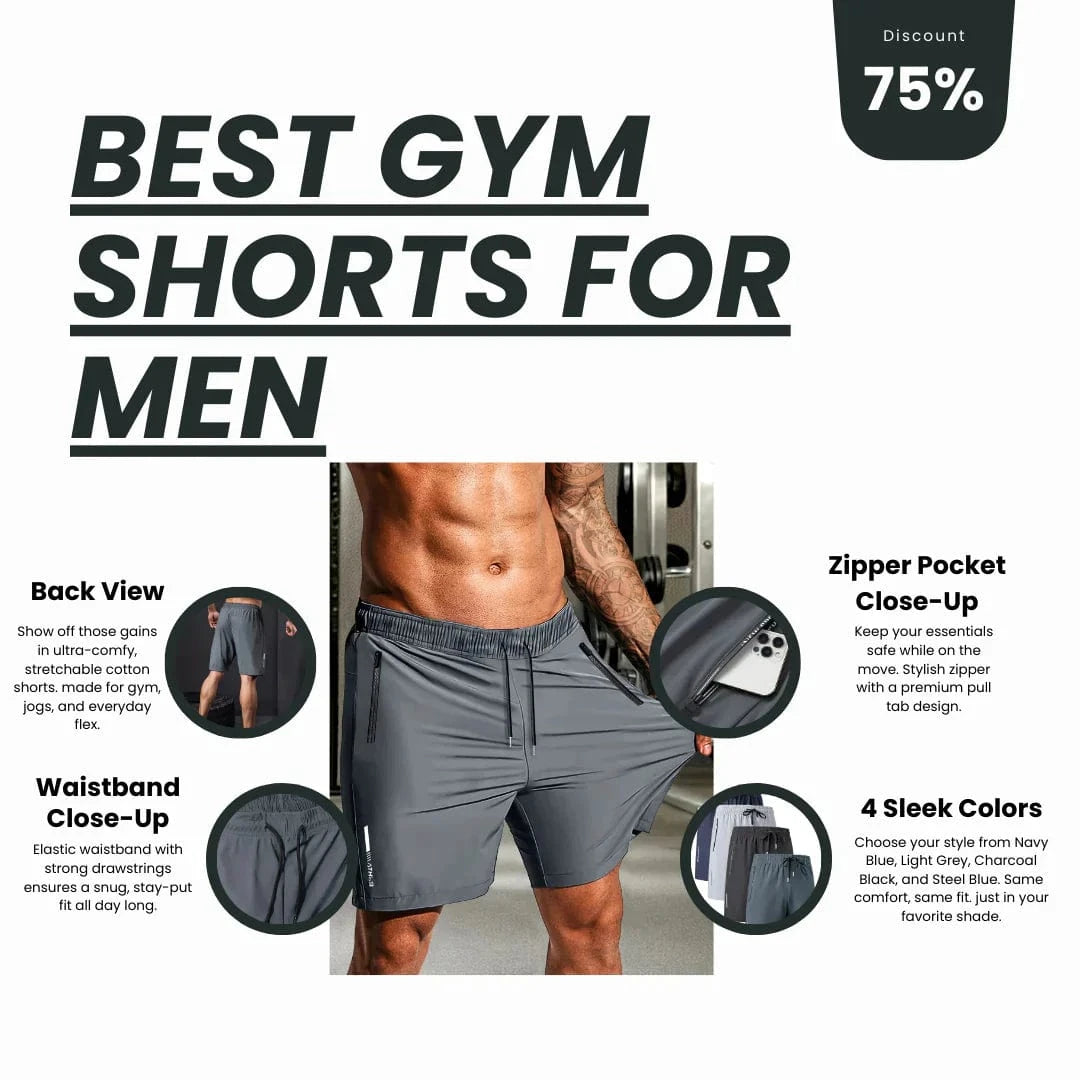 Mens Cotton Shorts Menswear Short For Running Stylish Combo | Men's Cotton Shorts (set of 4) Men's Stretchable Cotton Shorts for Summers (Set of 4)
