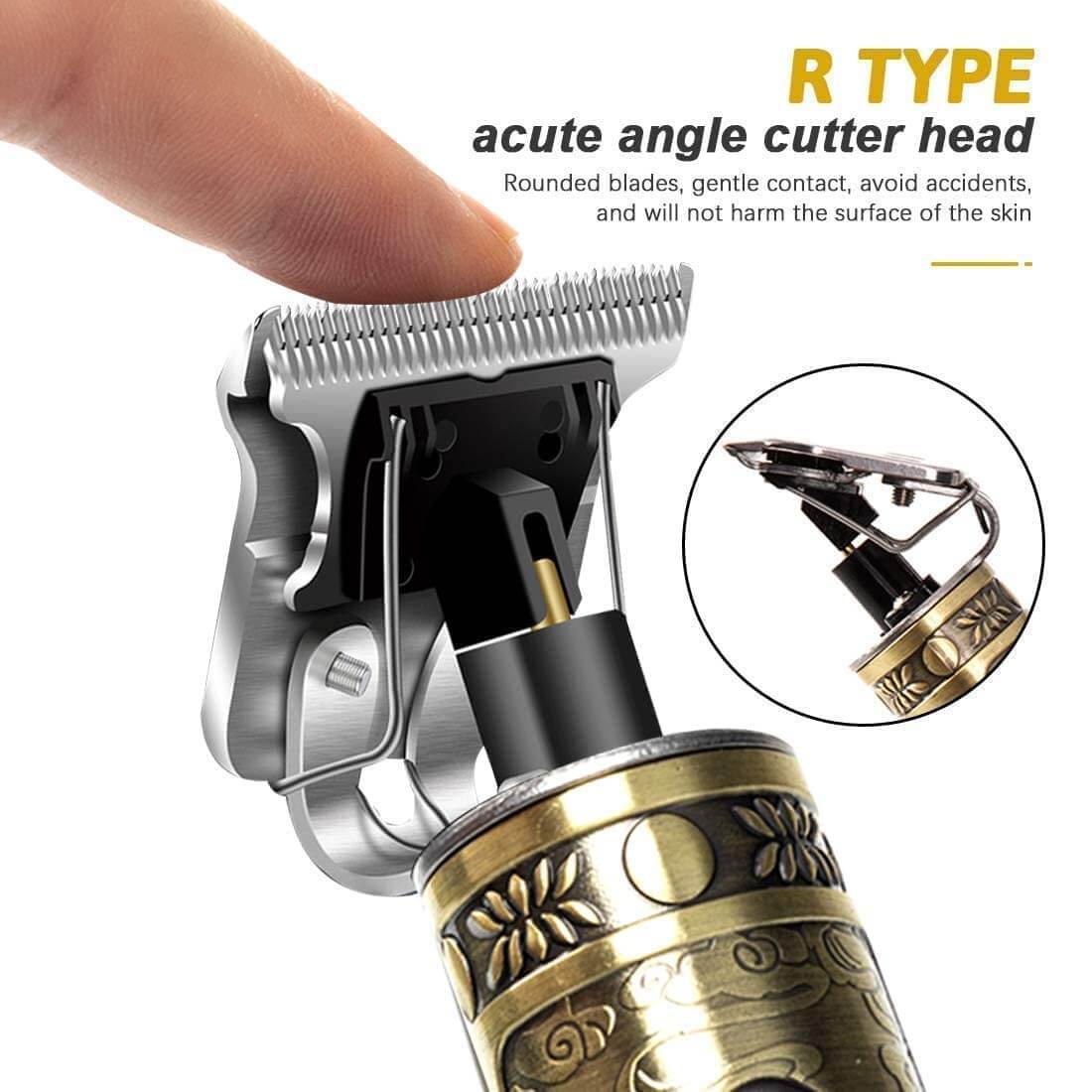 Mens Trimmer Beard Clipper Cutting Machine Hair Shaving Razor - 6 In 1 Trimmer With 4 Attachments Professional 6 in 1 Trimmer