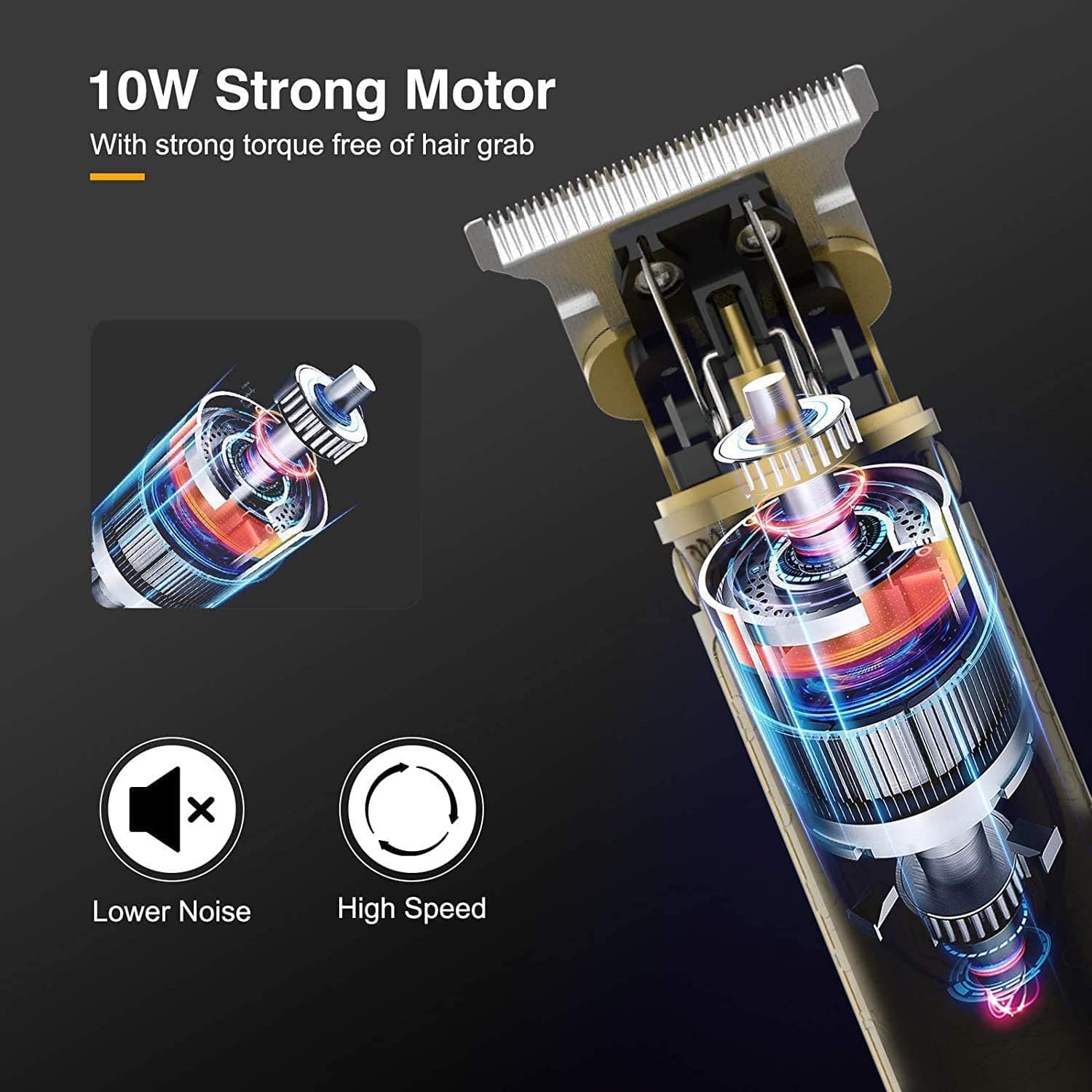 Mens Trimmer Beard Clipper Cutting Machine Hair Shaving Razor - 6 In 1 Trimmer With 4 Attachments Professional 6 in 1 Trimmer