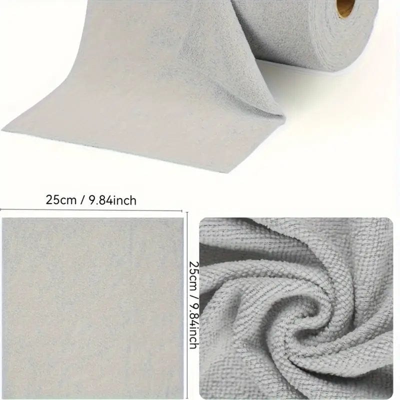 Microfiber Cleaning Cloth Roll | Microfiber Cloth Dust Cleaning Dusting Glass Kitchen Wiping Clothes Microfiber Cleaning Cloth Roll – (25 Sheets) Reusable & Super Absorbent
