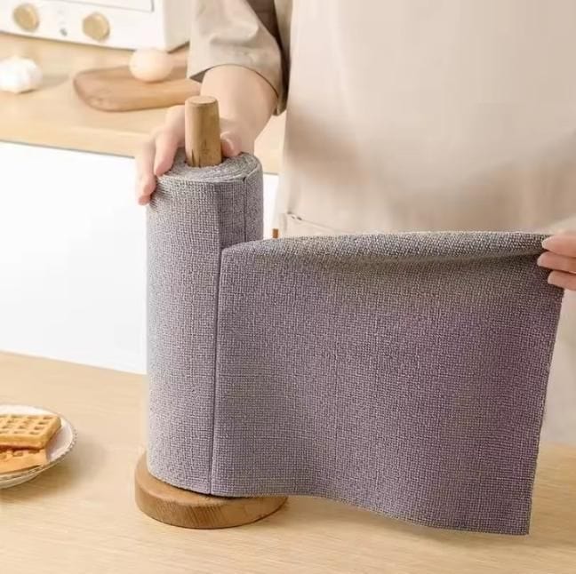 Microfiber Cleaning Cloth Roll | Microfiber Cloth Dust Cleaning Dusting Glass Kitchen Wiping Clothes Microfiber Cleaning Cloth Roll – (25 Sheets) Reusable & Super Absorbent