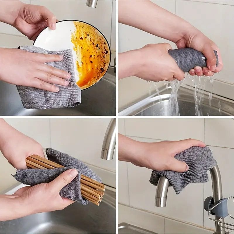 Microfiber Cleaning Cloth Roll | Microfiber Cloth Dust Cleaning Dusting Glass Kitchen Wiping Clothes Microfiber Cleaning Cloth Roll Zaavio.co®