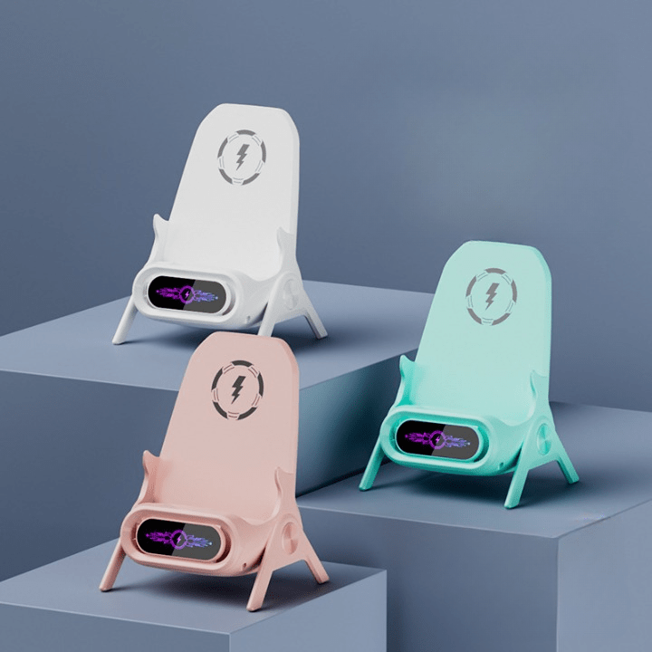 Mini Chair Wireless Charger | Fast Charging Magnetic Pad Phone Charger Device Mini Chair Wireless Charger