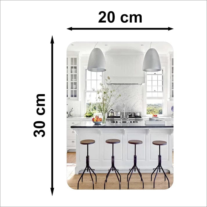 Mirror Sticker for Wall (Oval+Rectangular) - Pack of 2 Mirror Sticker for Wall (Oval+Rectangular) - Pack of 2 Zaavio.co®